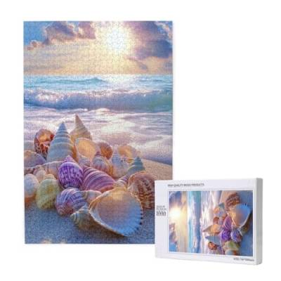 Puzzle Sonnenuntergang,Puzzle 300 Teile Hülse Holzpuzzle Erwachsene mit Geschenkbox,Schwieriges,Unterhaltsames,Herausforderndes,Geeignet für Anfänger ab 14 Jahren,Geschenke für Männer/Frauen M-1916 von Yeogcohe